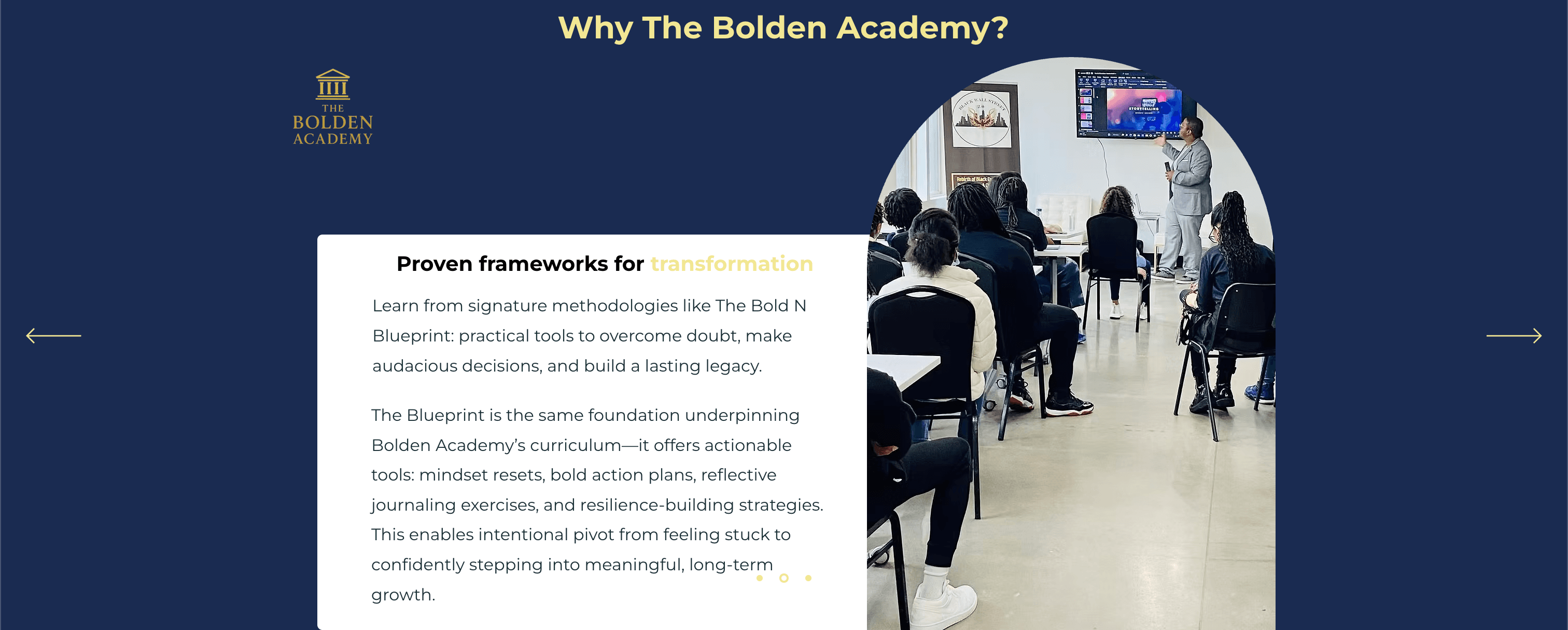 The Bolden Experience — academy (2 of 2)