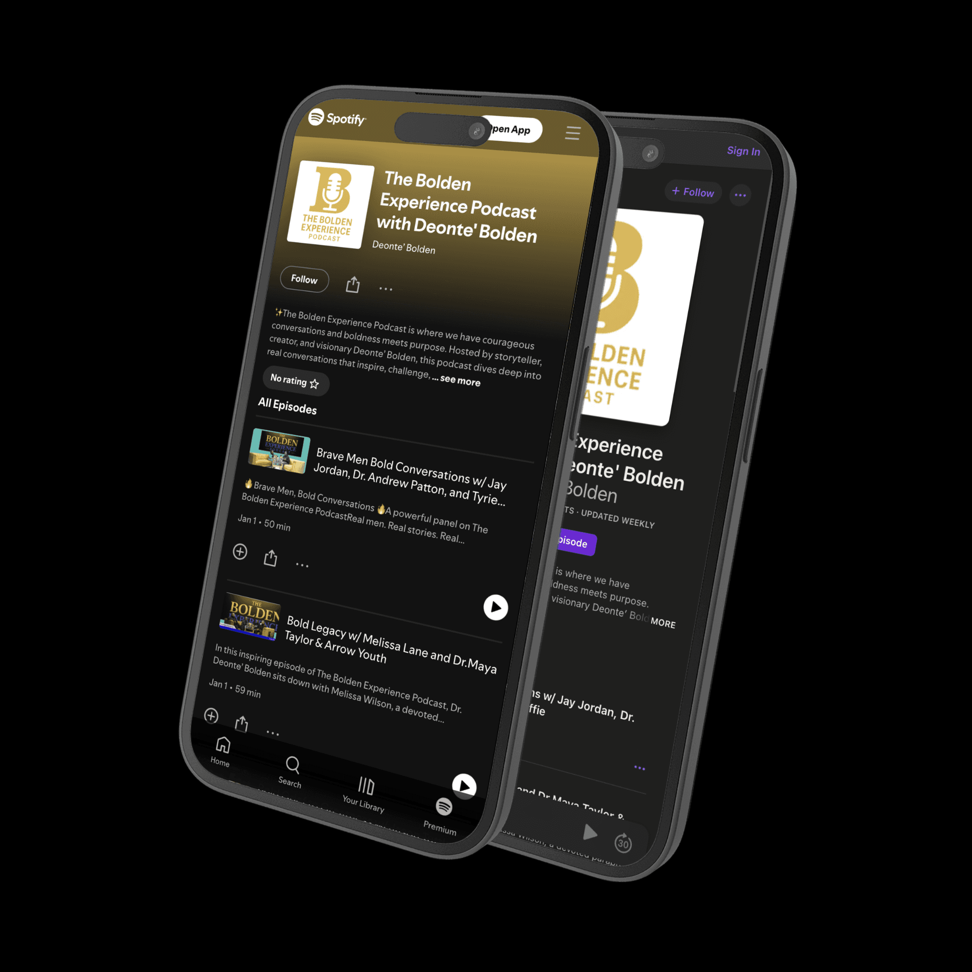 The Bolden Experience — podcast publishing